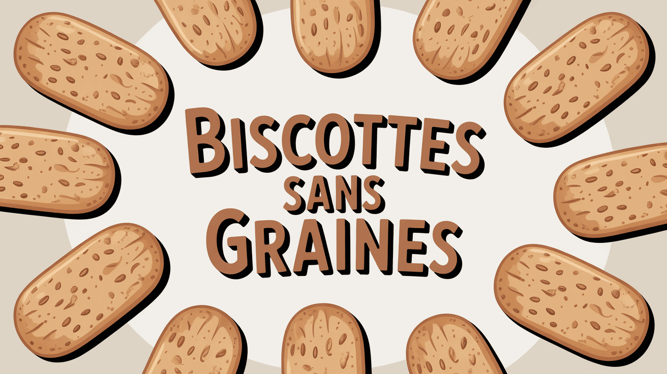 Illustration biscottes sans graines