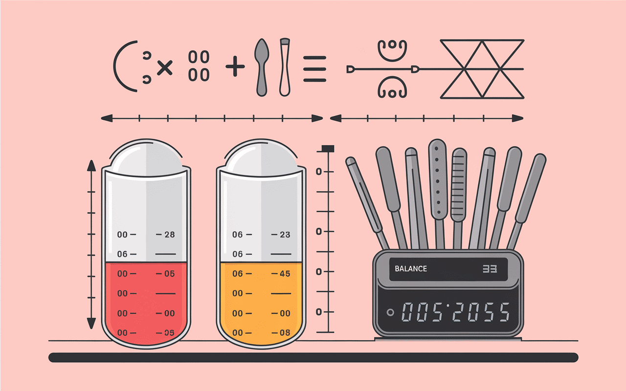 Formule conversion cl en ml avec ustensiles