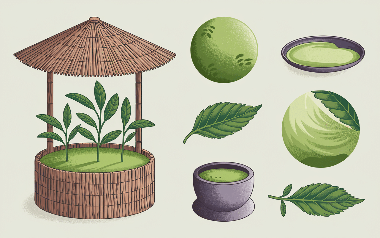 Infographie production matcha