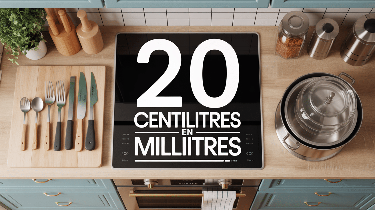 Cuisine moderne avec verre doseur 20 centilitres en millilitres