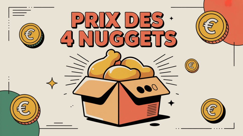 Illustration nuggets prix McDo