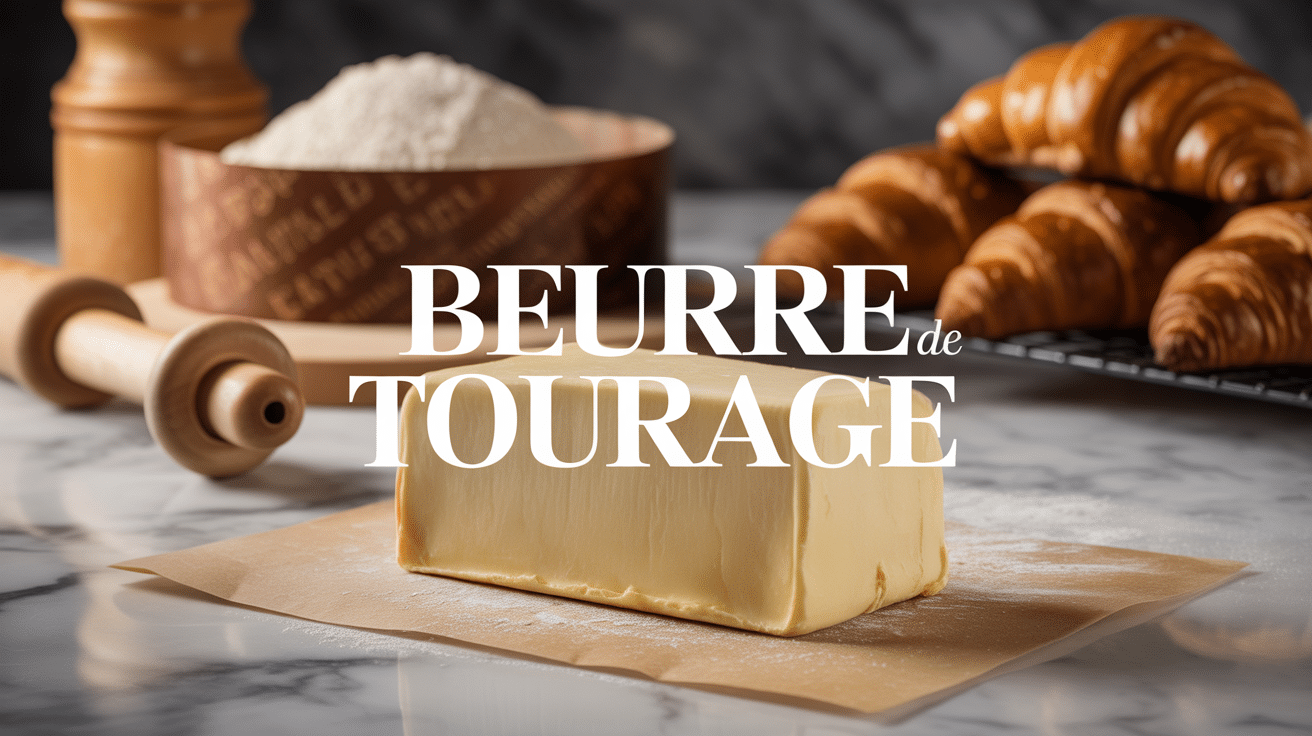 Beurre de tourage avec croissants