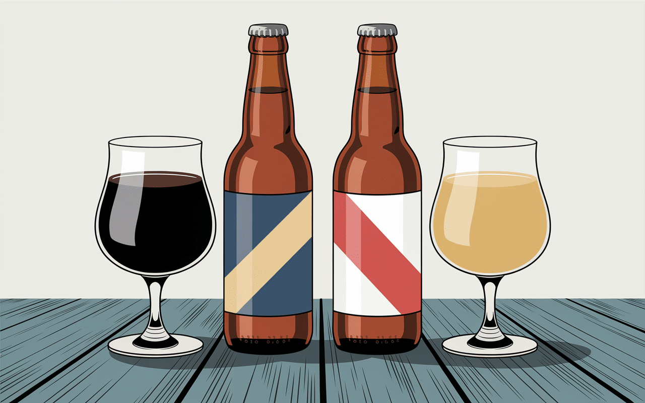 Bouteilles de bière Super Bock et Sagres sur table en bois