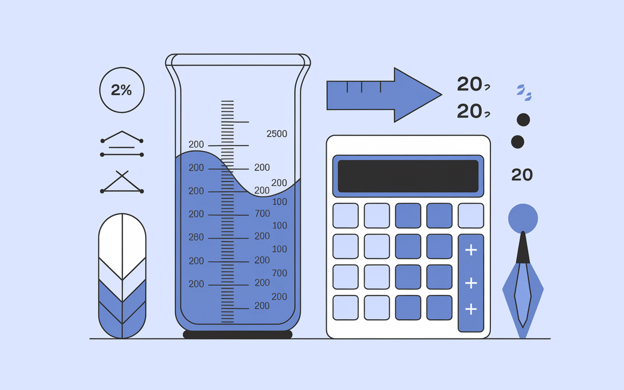 Illustration conversion 200ml en cl