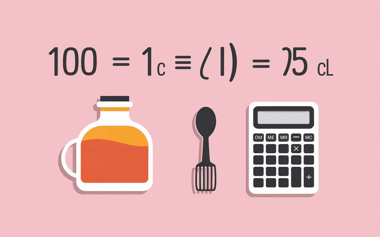Méthode simplifiée pour convertir 150 ml en cl