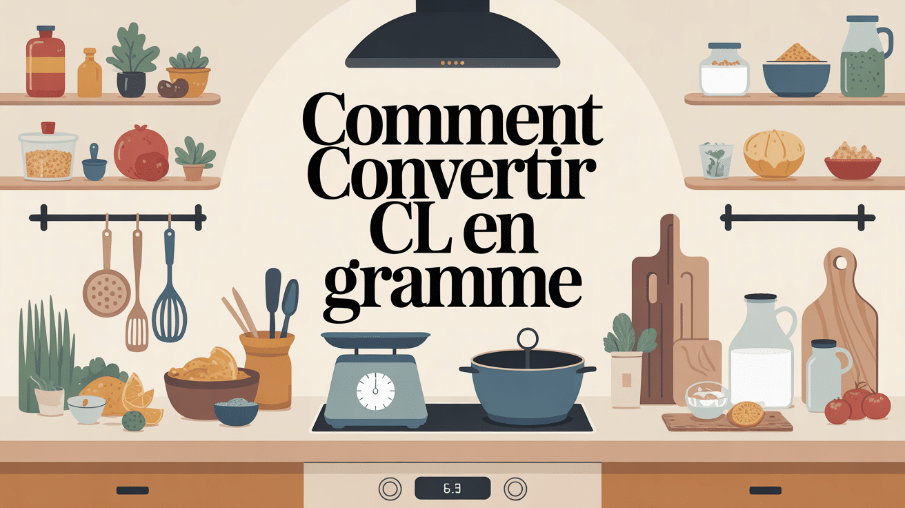 Cuisine moderne avec balance et ingrédients pour cl en gramme