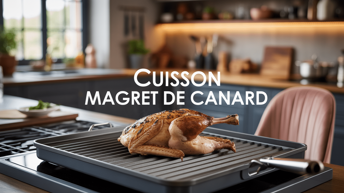 Magret de canard grillé et croustillant