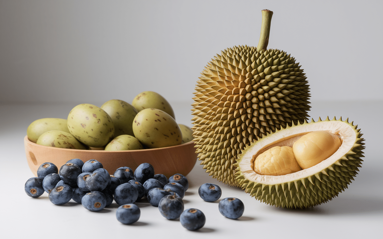 Fruits en D dattes et durian