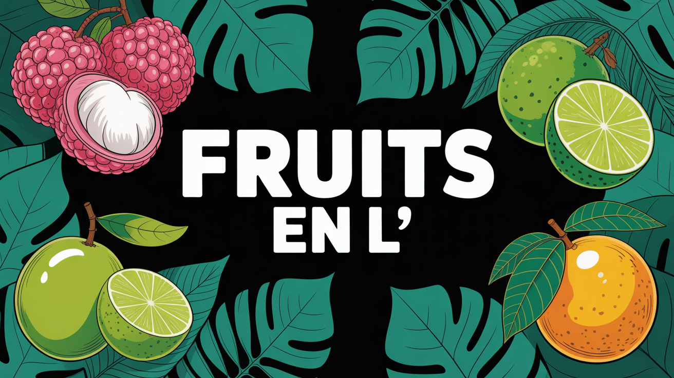 Composition de fruits en L exotiques