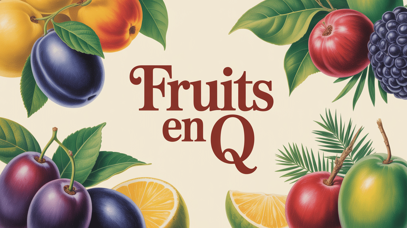 Assortiment de fruits en Q rares