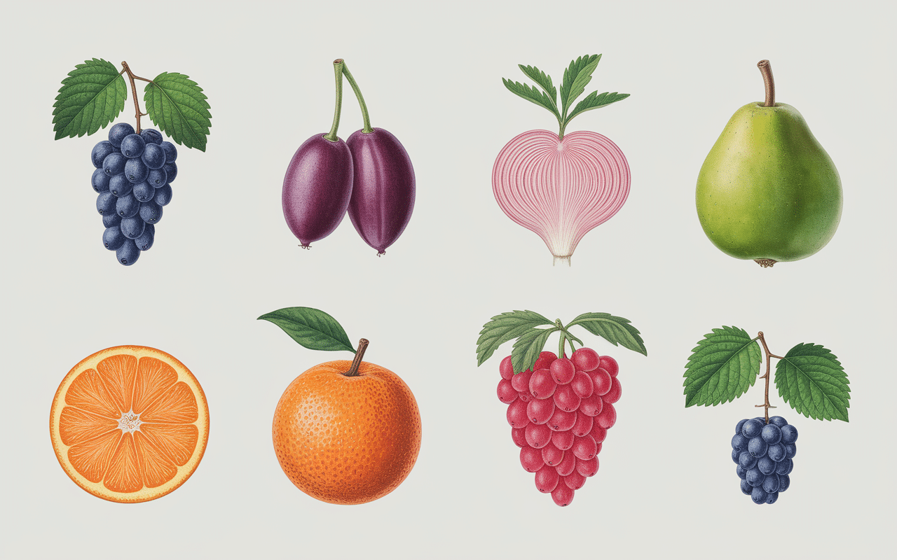 Vue d'ensemble fruits en R