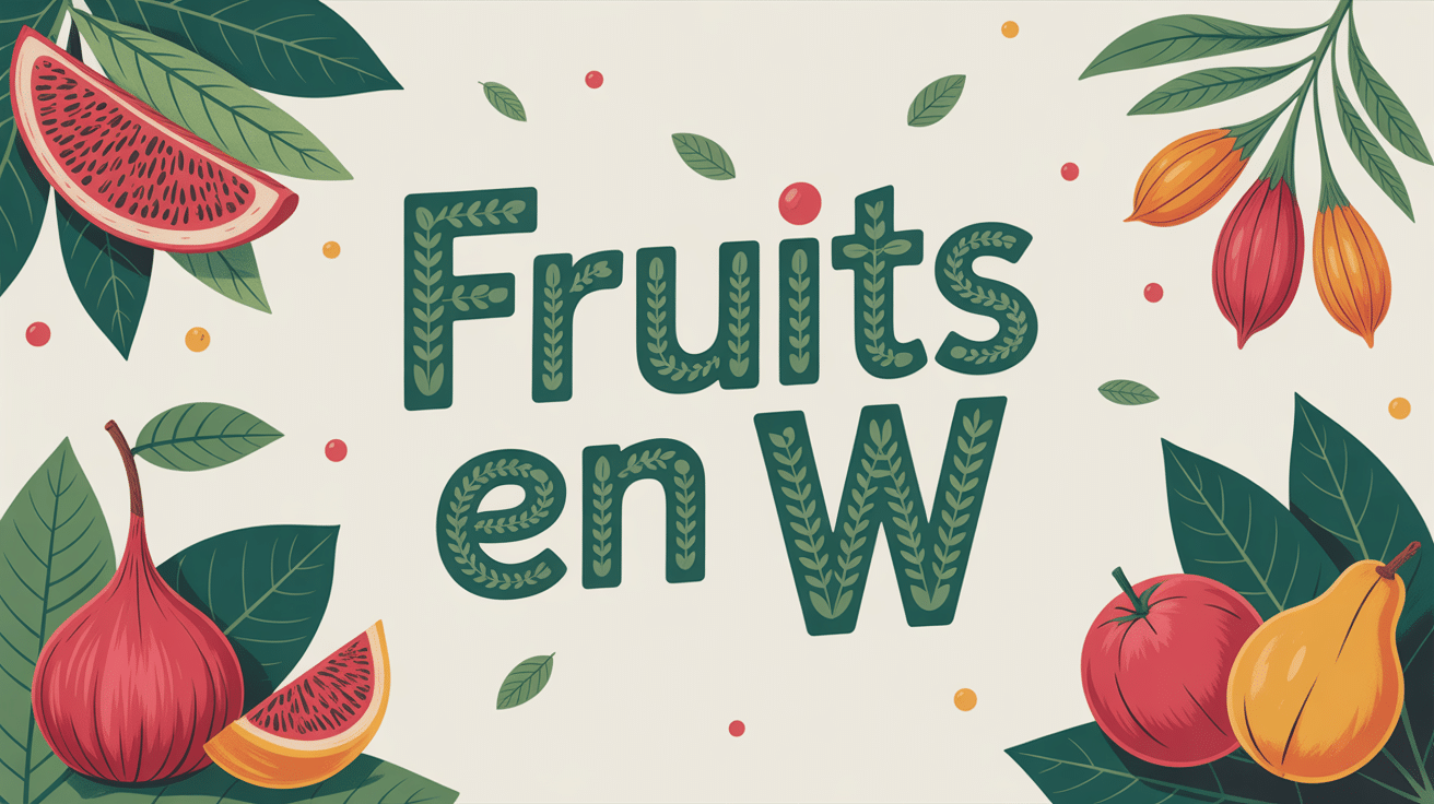 Composition artistique de fruits en W : pastèque, baies de goji, jambose rouge