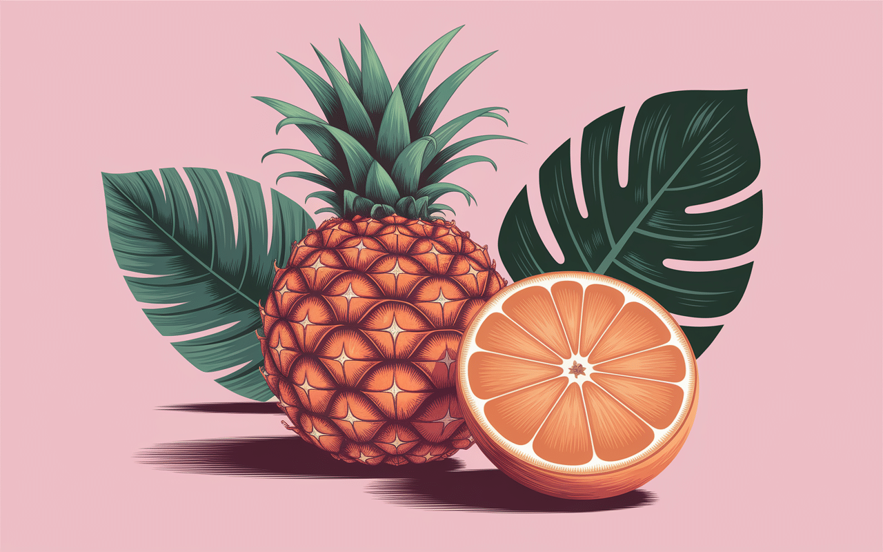 Fruit Hala segmenté