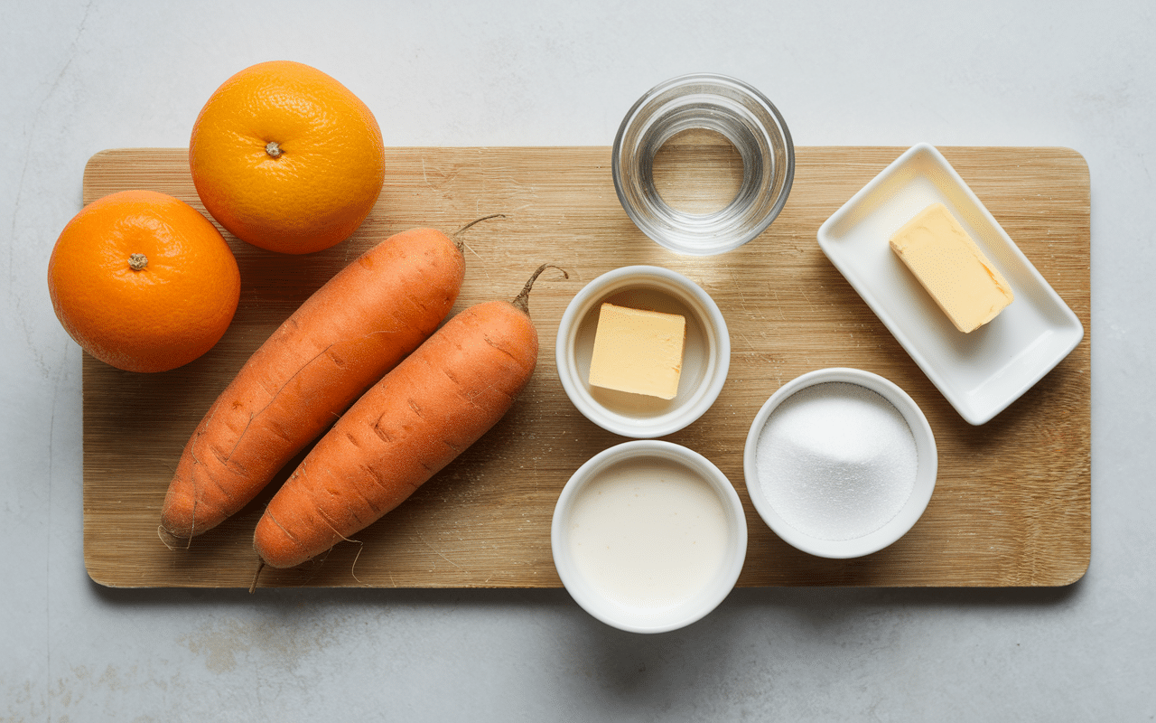 Ingrédients pour carottes Vichy