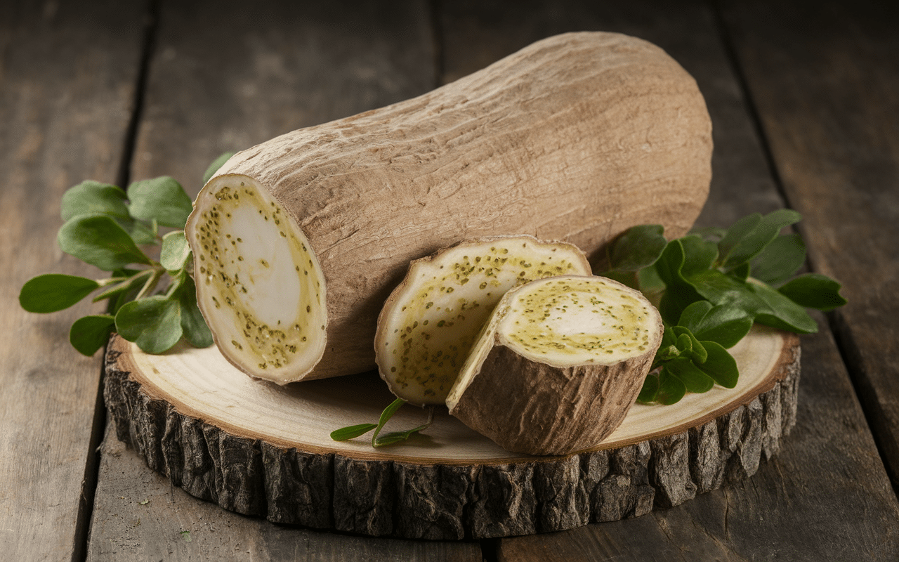 Tubercule igname tranches