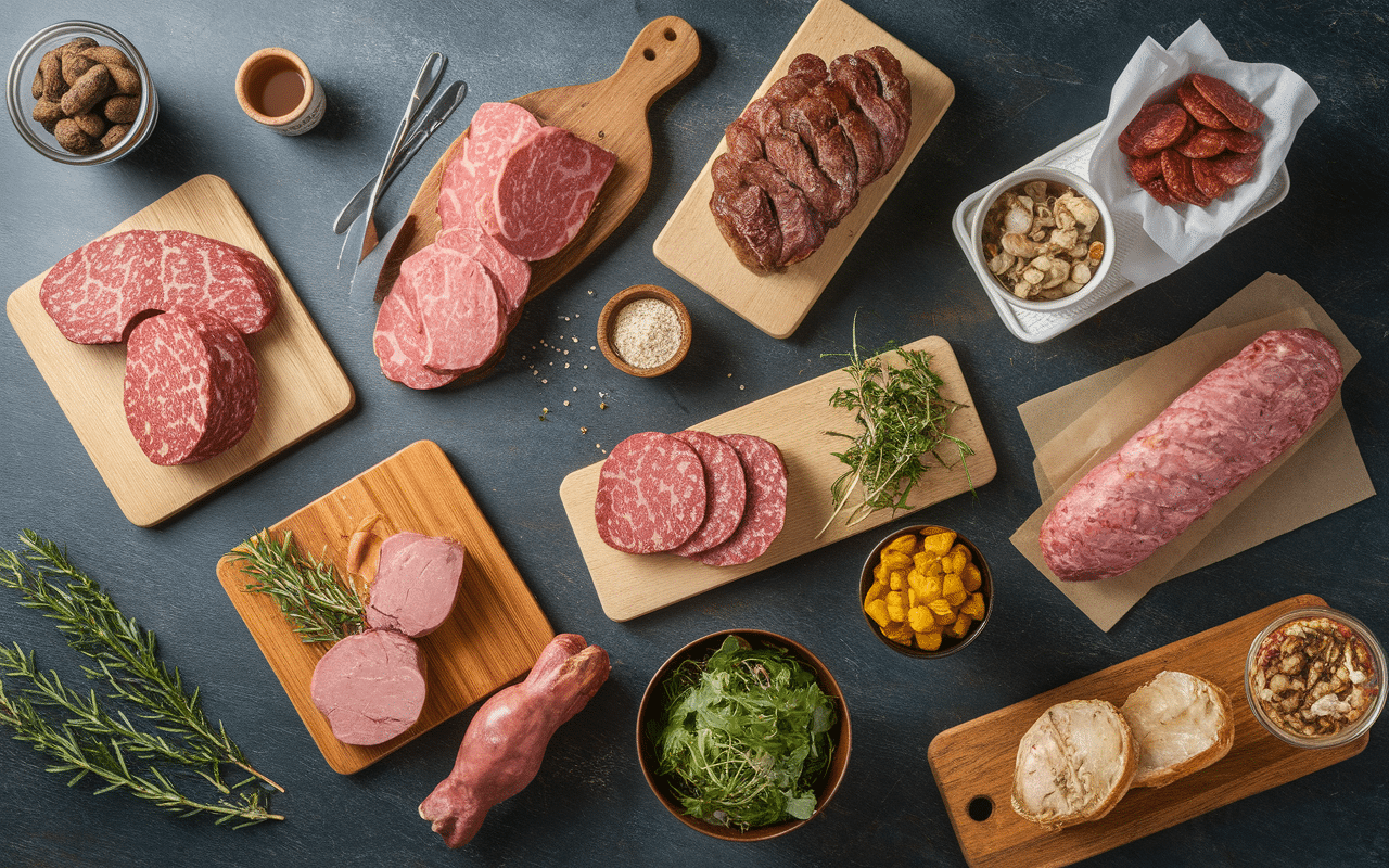 Étal boucherie des hauts clos