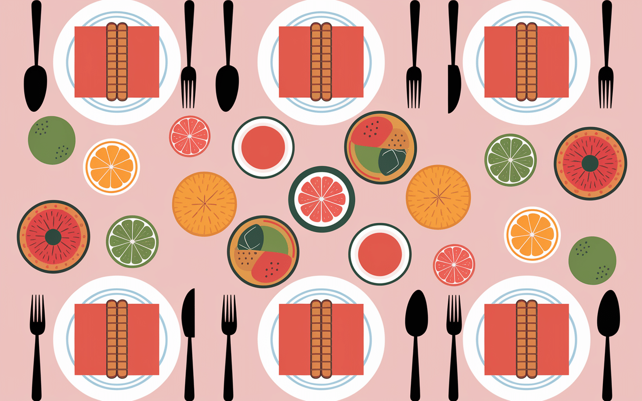 Table vue d'en haut avec gaufres et cocktails, Blog Chicchew.fr