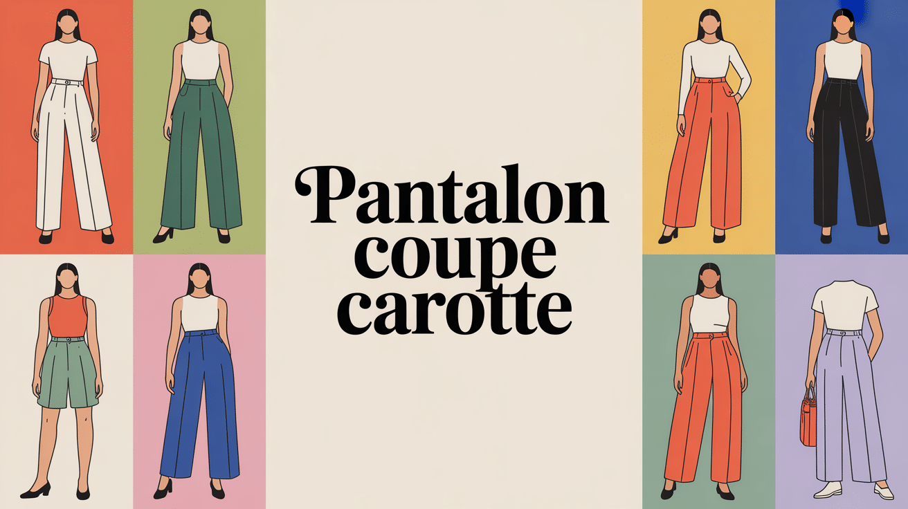 silhouettes pantalons coupe carotte