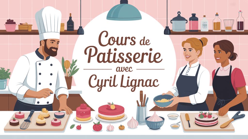 cours de patisserie avec cyril lignac scene atelier conviviale