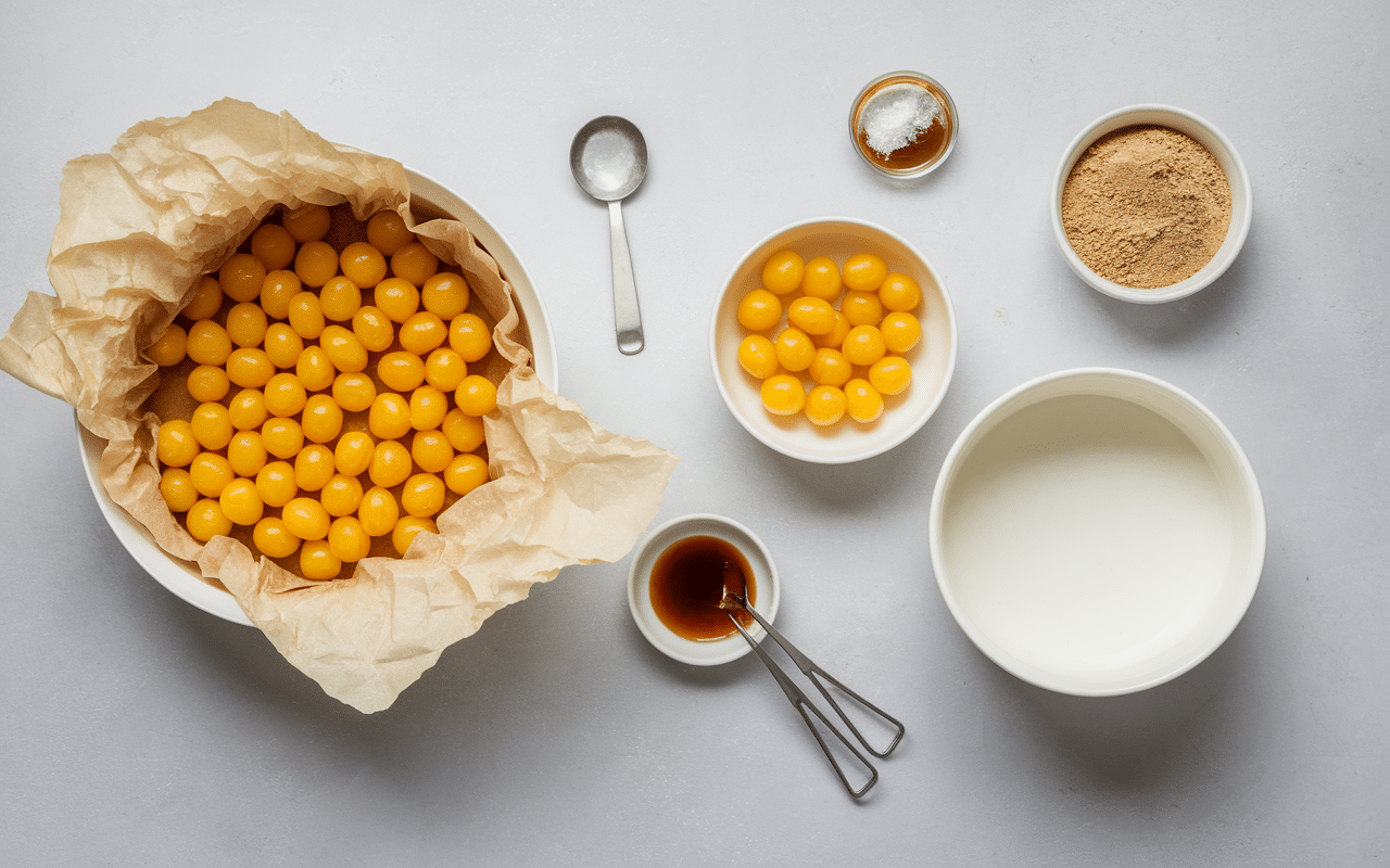 faut il decongeler les mirabelles pour faire une tarte préparation sur plan de travail