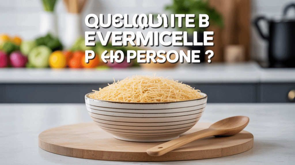 bol de vermicelle quelle quantité de vermicelle par personne