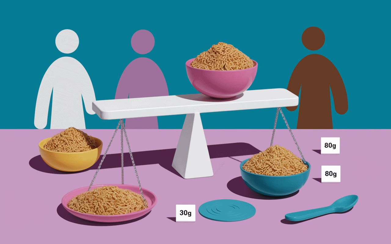 balance portions quelle quantité de vermicelle par personne