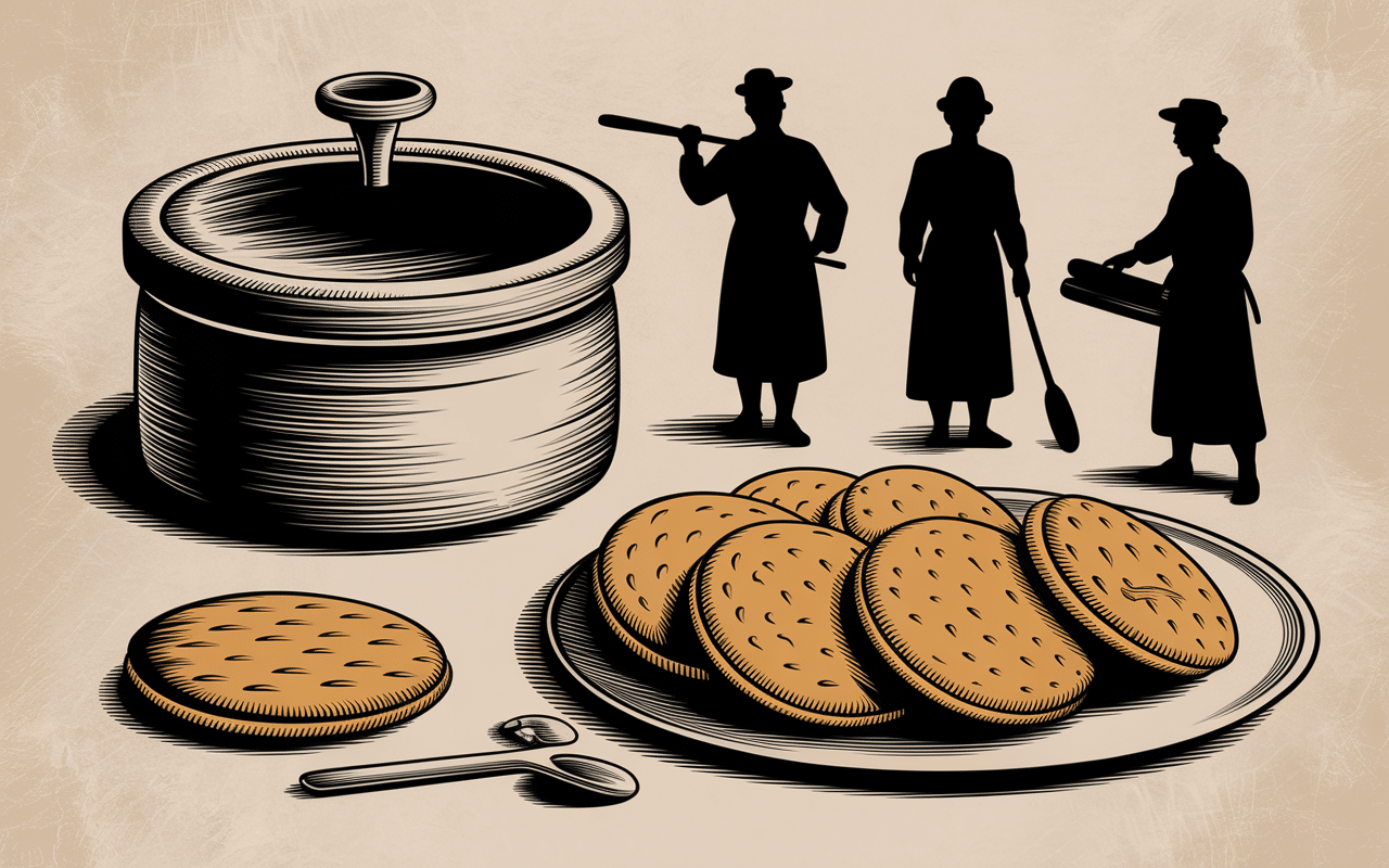 recette des craquelins bretons illustration historique vintage