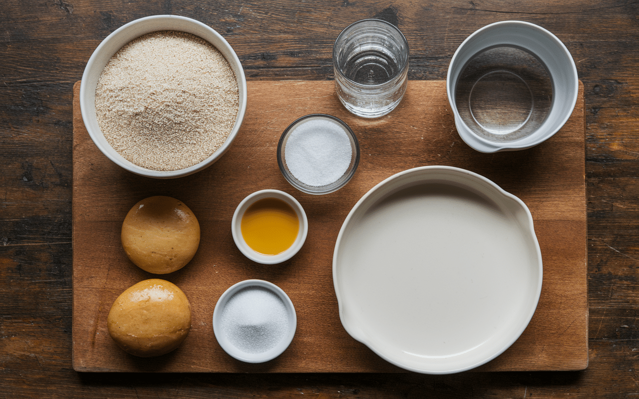 recette des craquelins bretons ingrédients matériel sur table