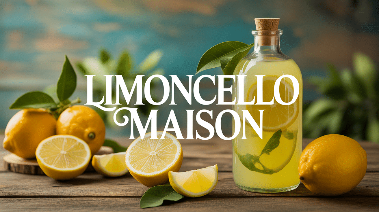 limoncello recette bouteille artisanale et citrons
