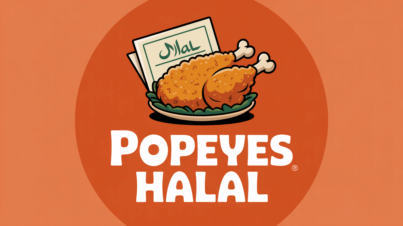 Poulet frit Popeyes louisiana kitchen halal certificat illustration