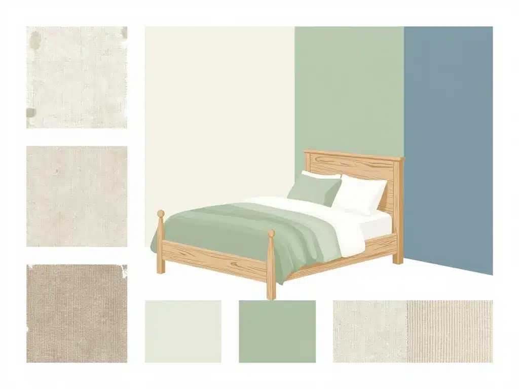 chambre style cottage anglais couleurs et matériaux