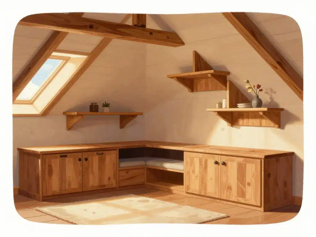 meubles sur-mesure combles aménagés faible hauteur