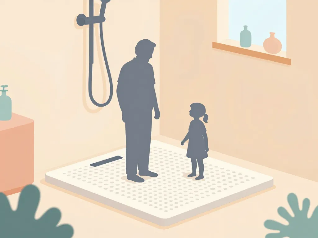 douche antidérapante sécurisée et design