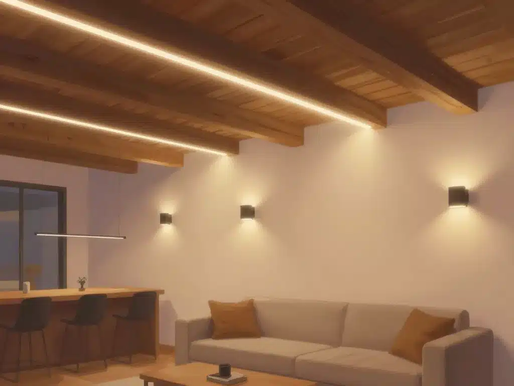 eclairage plafond poutre apparente techniques ambiance led et appliques