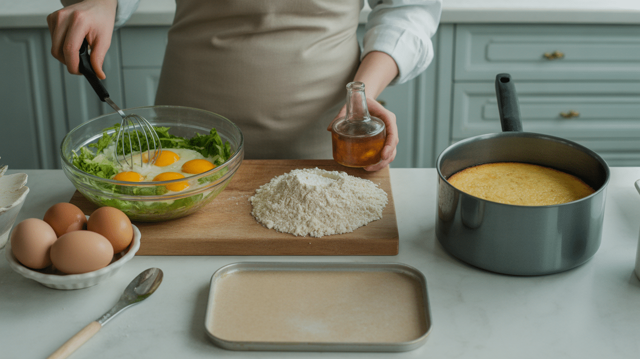préparation cake au thon étapes cuisine rapide