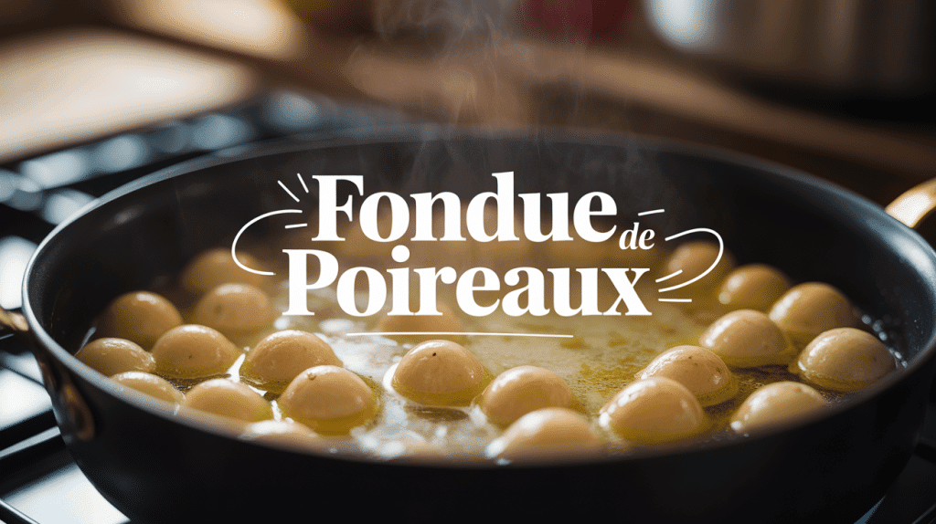 fondue de poireaux en cuisson douce