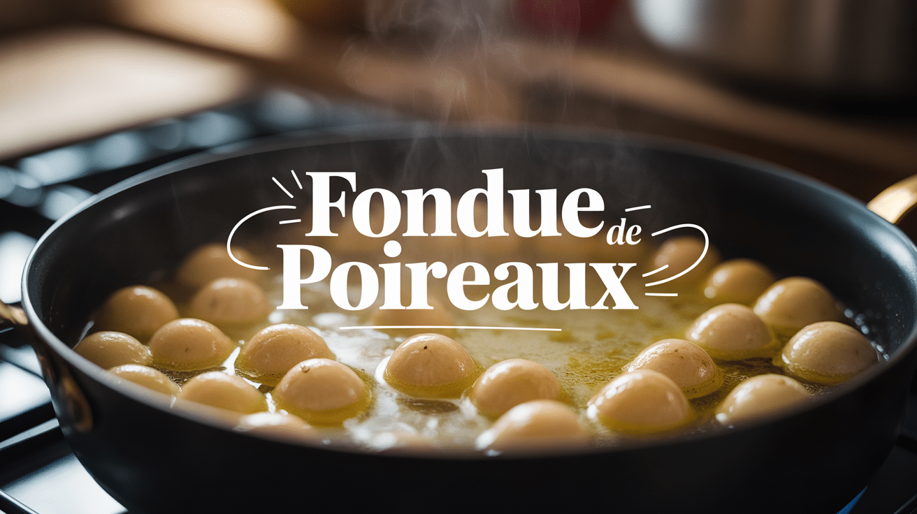 fondue de poireaux en cuisson douce