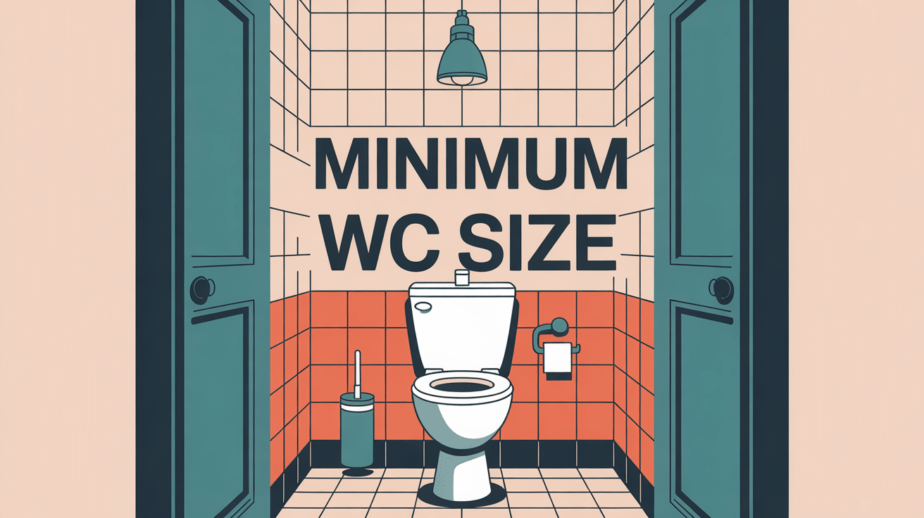 minimum wc size espace toilettes optimisé moderne