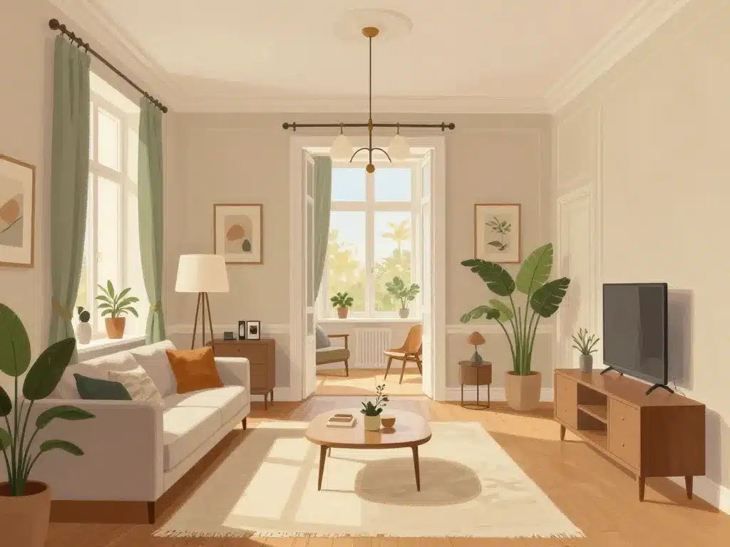 décoration et confort pièces en enfilade appartement