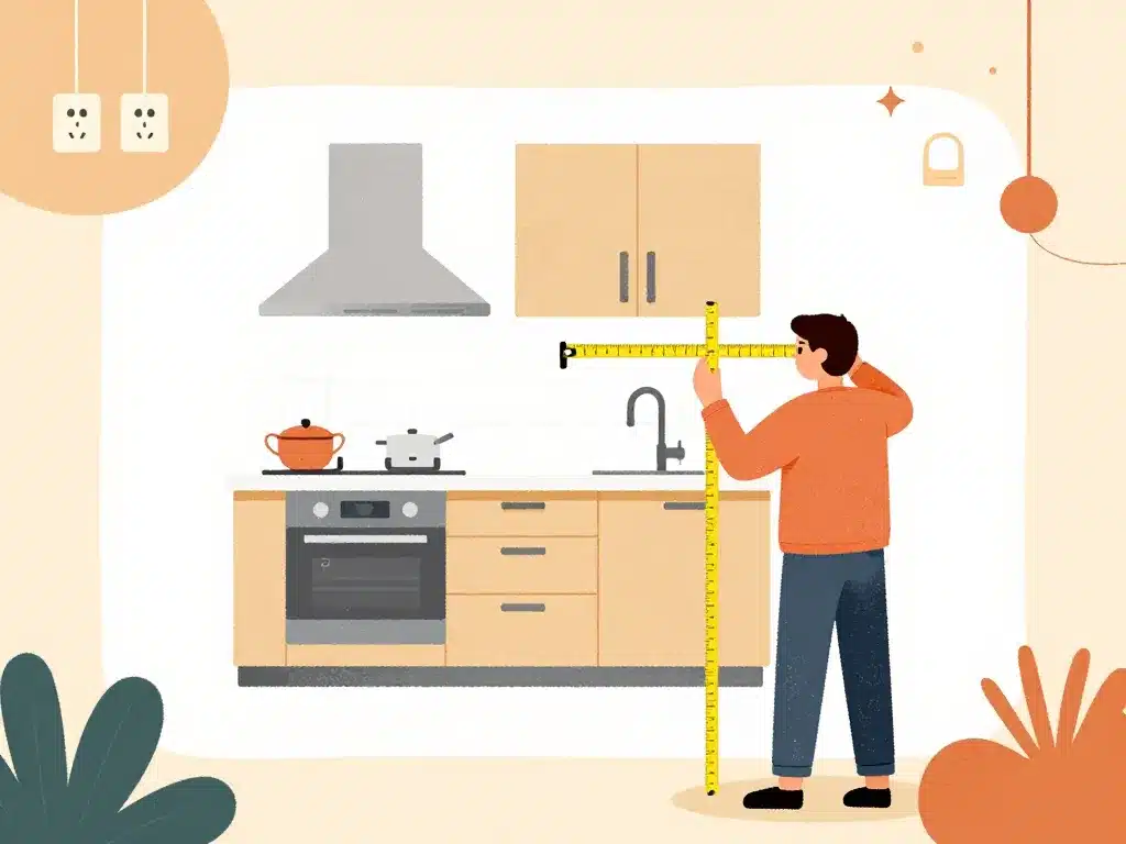 illustration adaptation plan de cuisine gratuit pdf prise de mesures