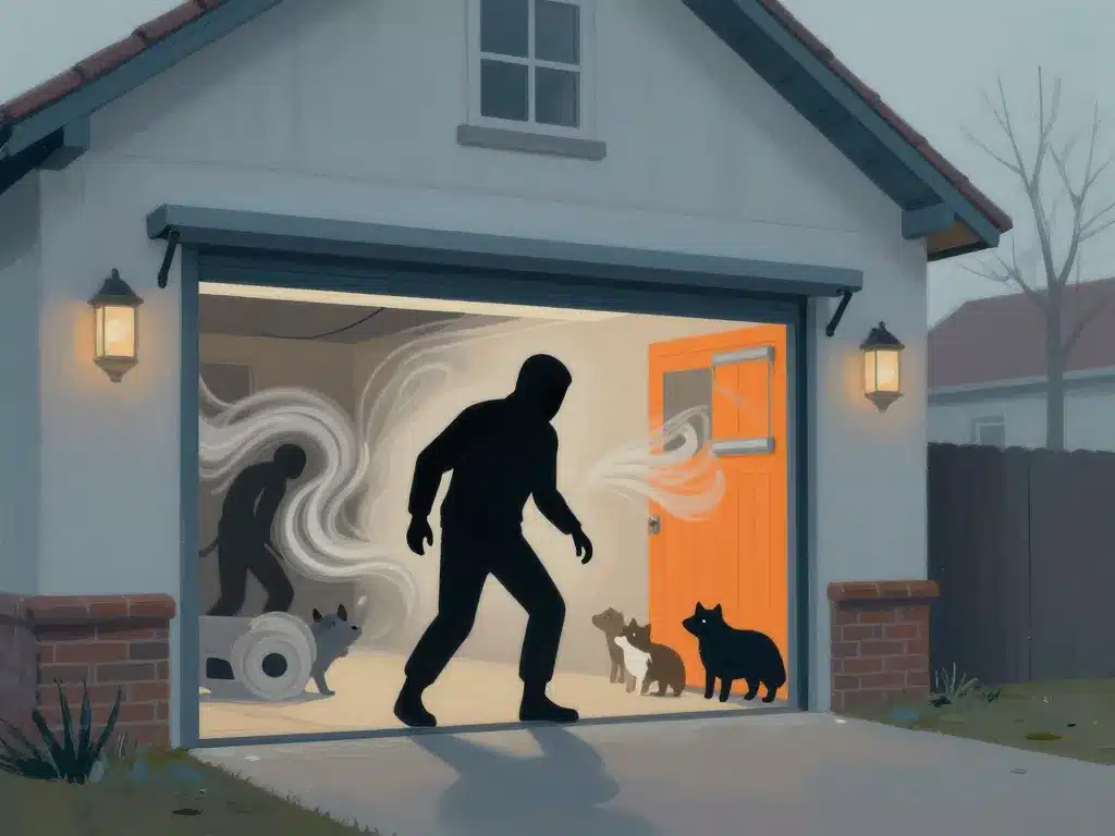 porte ouvert garage risques effraction énergie nuisibles