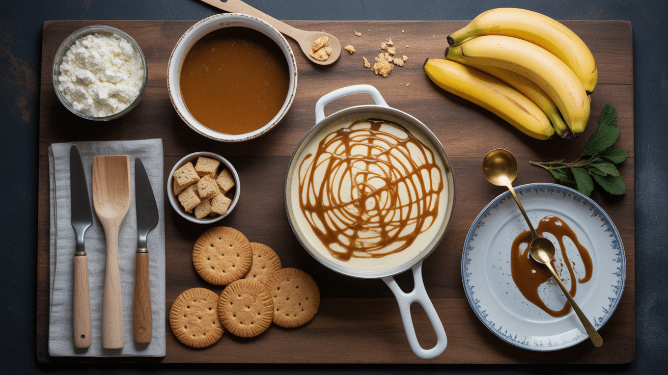 plan travail ingrédients préparation banoffee