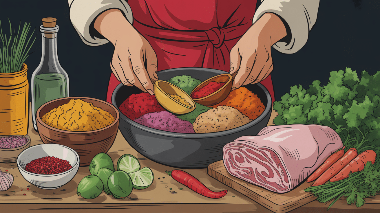 préparation épices agneau pour tajine