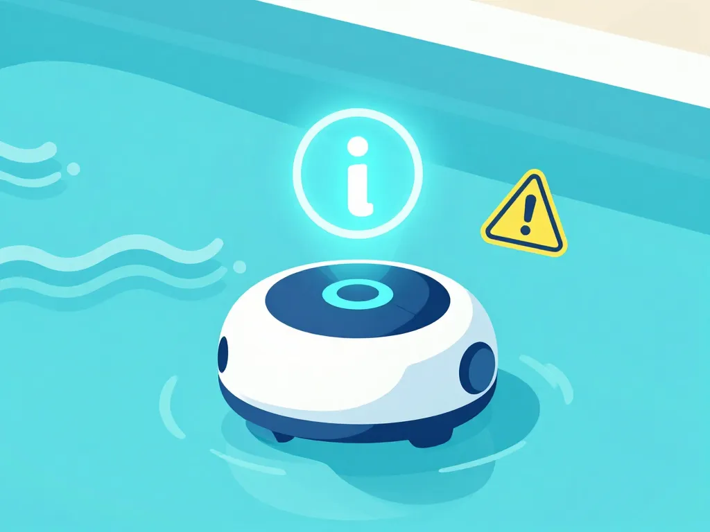 robot piscine zodiac voyant i clignote symbole lumineux