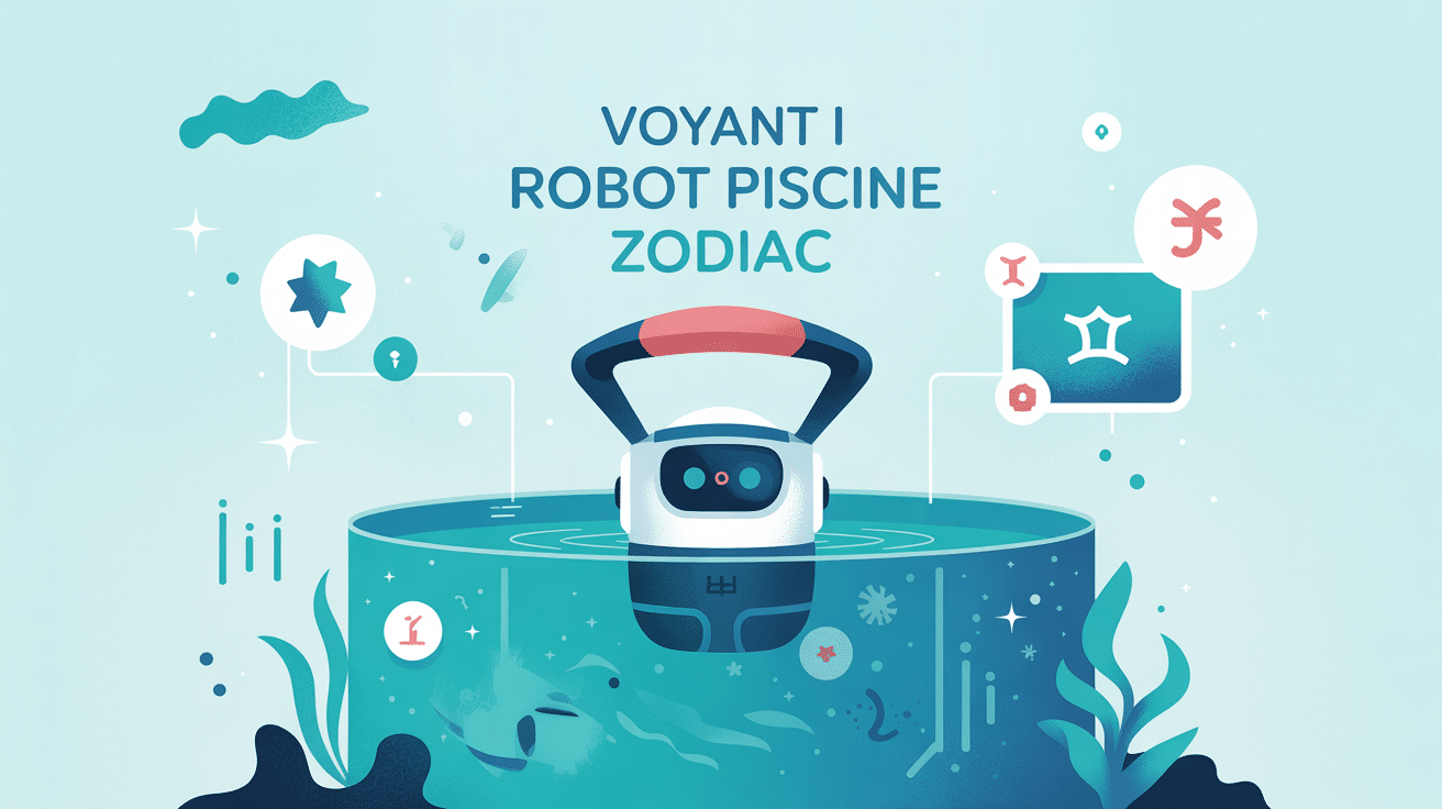 robot piscine zodiac voyant i clignote illustration vectorielle alerte