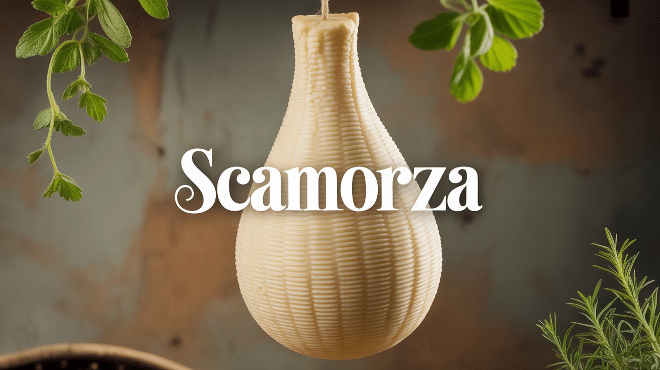 scamorza suspendu fromage italien en forme de poire
