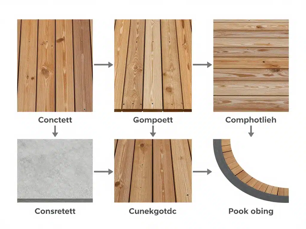 terrasse avec piscine en bois choix matériaux bois dalle margelle