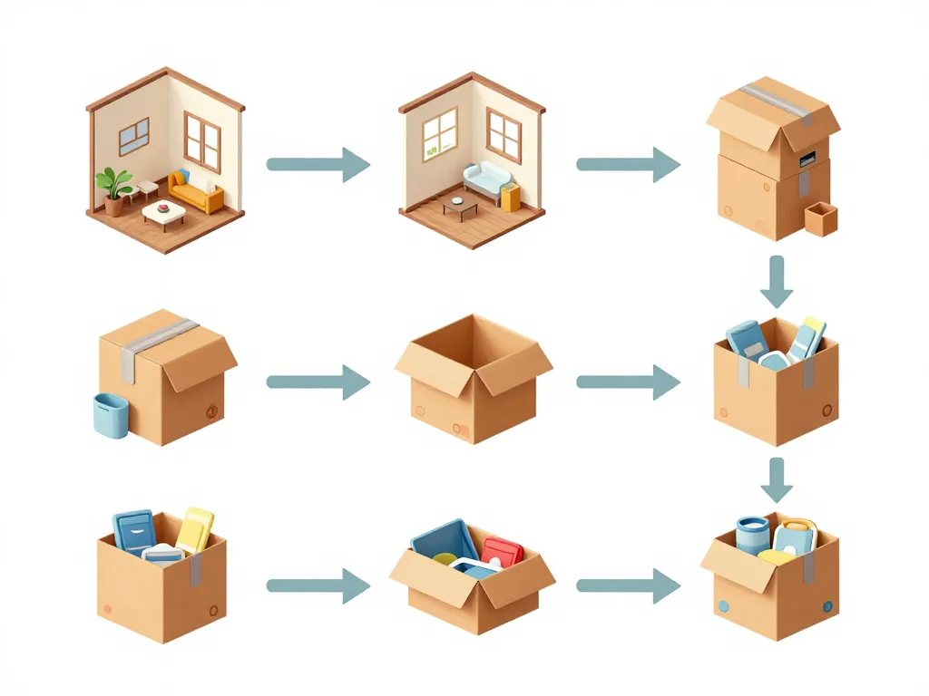vide maison dans le 65 schéma étapes organisation
