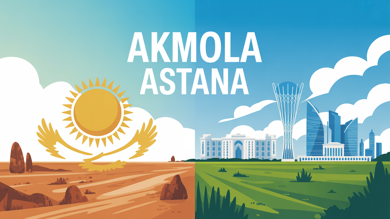 akmola astana illustration contraste région capitale