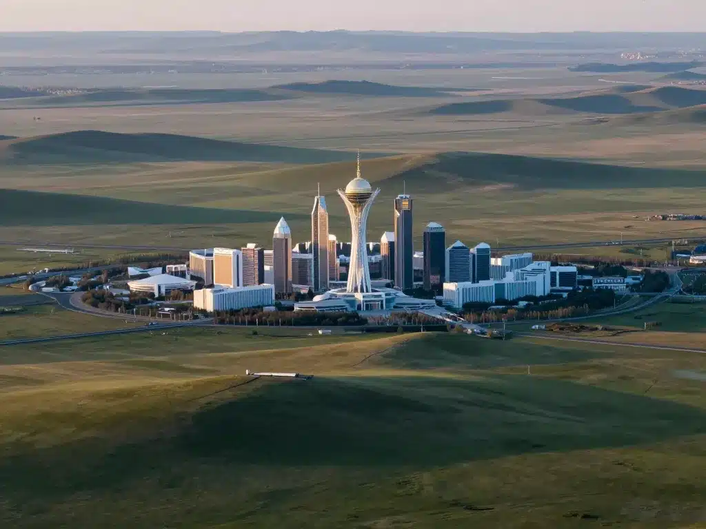 akmola astana différence région ville